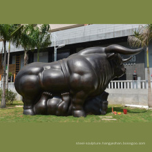 Outdoor life size famous replica bronze sculpture botero bull statue